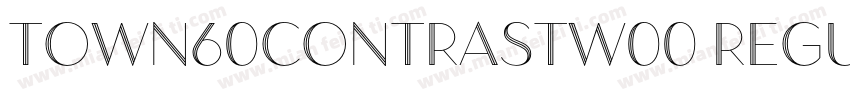 Town60ContrastW00 Regular Regular字体转换